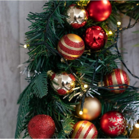 50-Piece Christmas Ball Ornament Set