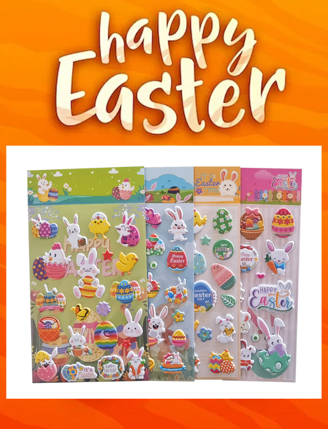 Easter 3D Puffy Sticker Sheets