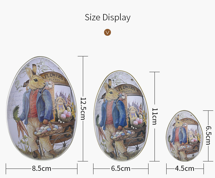 Easter Bunny Egg Tin – Fillable Treat & Gift Box