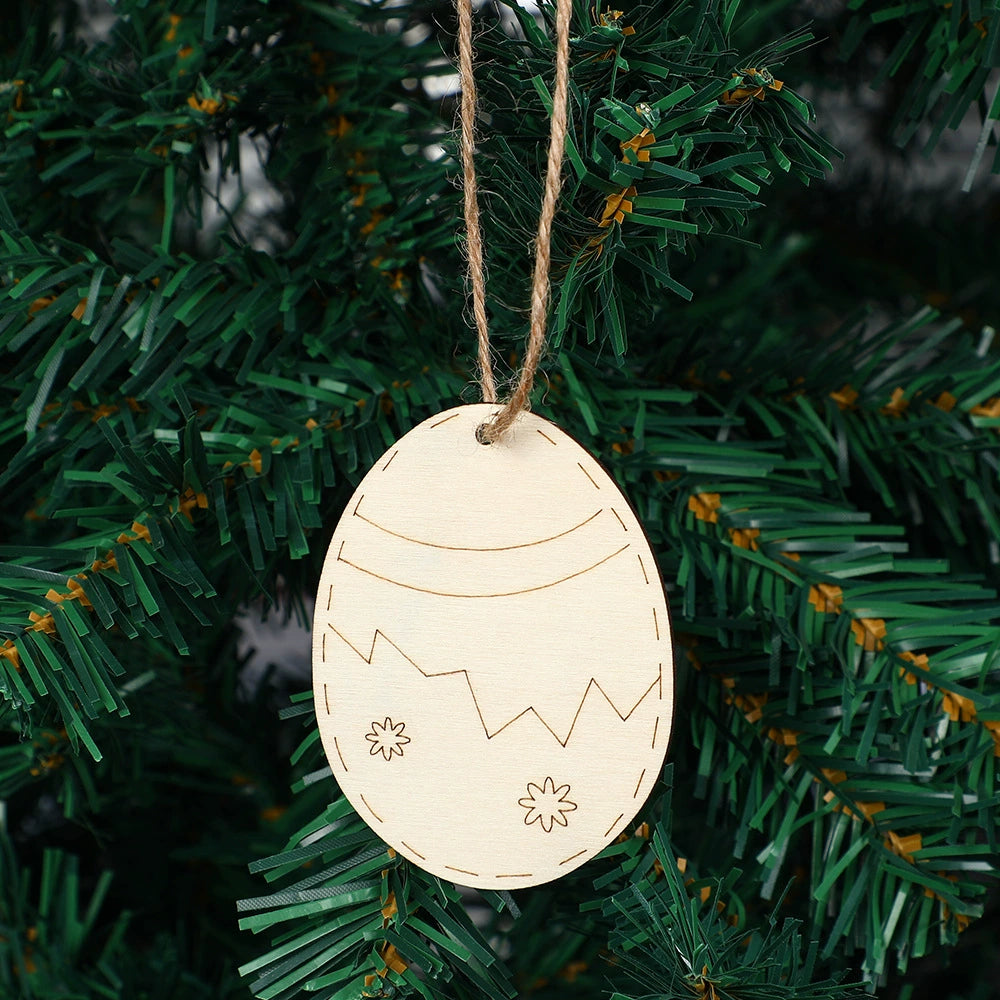 DIY Wooden Easter Egg Ornaments