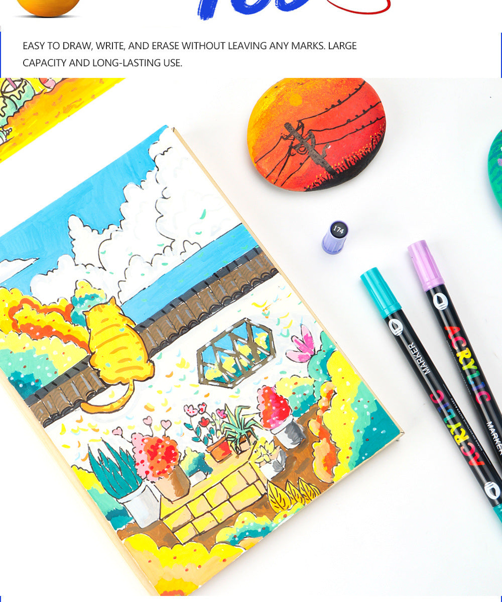 Double-Ended Acrylic Paint Markers