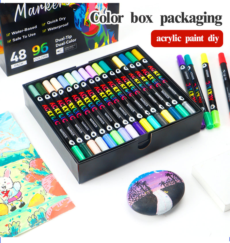 Double-Ended Acrylic Paint Markers