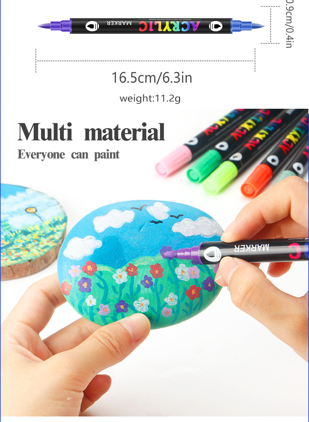 Double-Ended Acrylic Paint Markers