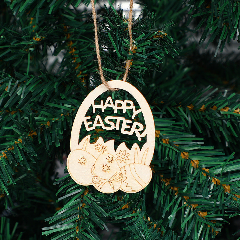 DIY Wooden Easter Egg Ornaments