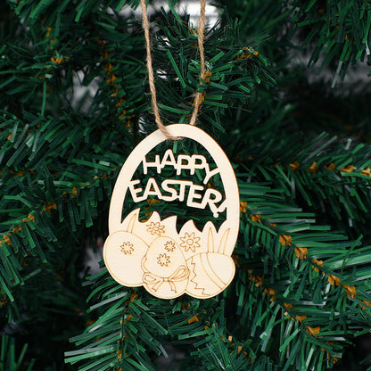 DIY Wooden Easter Egg Ornaments