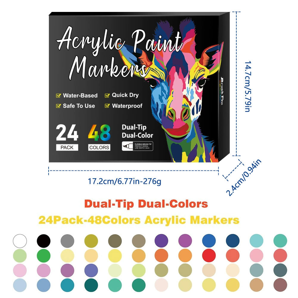 Double-Ended Acrylic Paint Markers