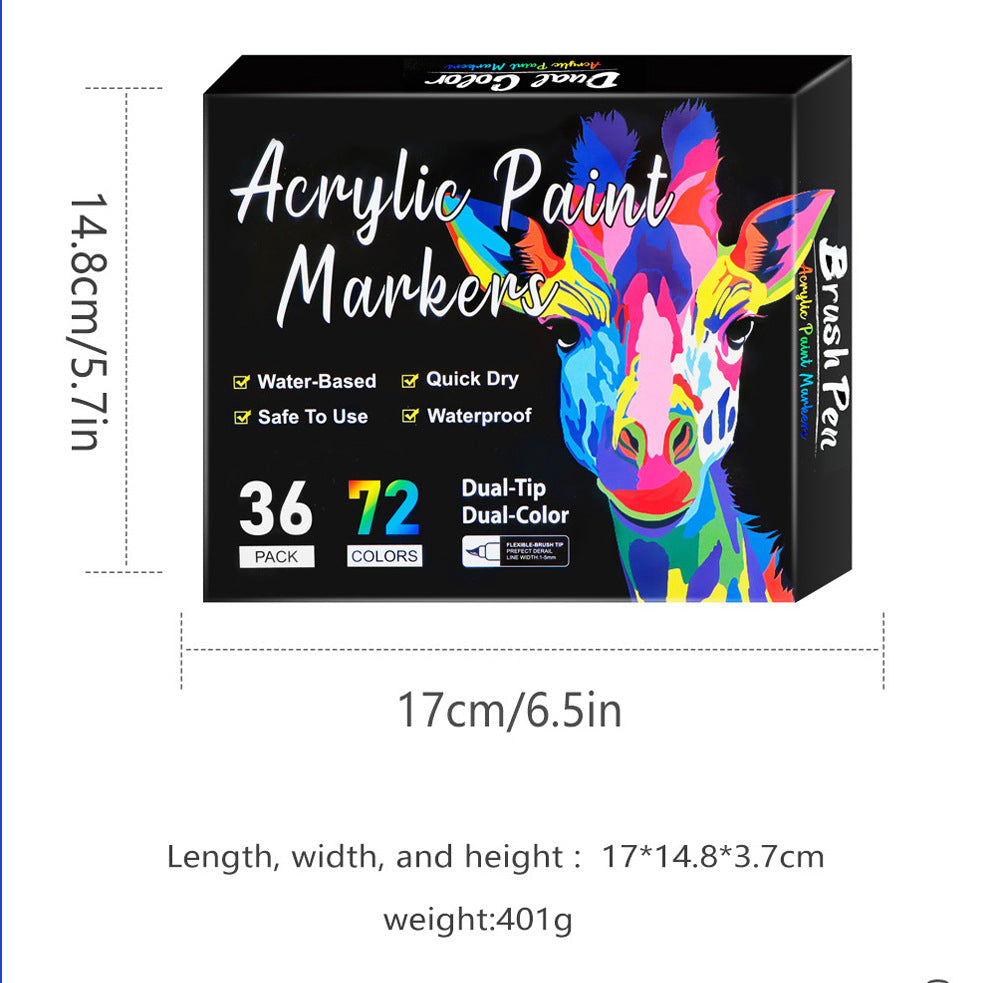 Double-Ended Acrylic Paint Markers