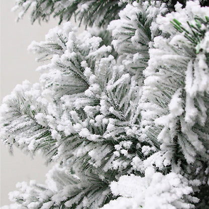 1.5M White Snow-Flocked Christmas Tree – 450 Tips Frosted PVC Pine