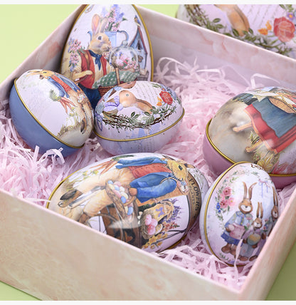 Easter Bunny Egg Tin – Fillable Treat & Gift Box