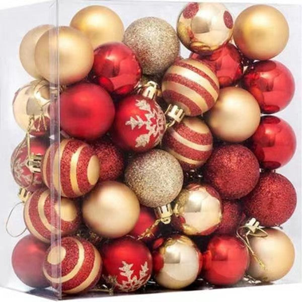 50-Piece Christmas Ball Ornament Set