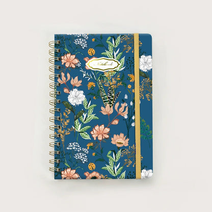 A5 Floral Spiral Notebook