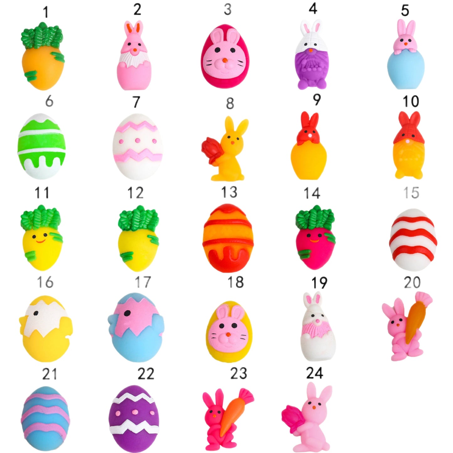 Easter Mini Squishy Eggs & Bunnies