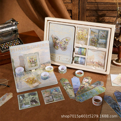 Vintage Art Scrapbook Journal Kit Gift Box