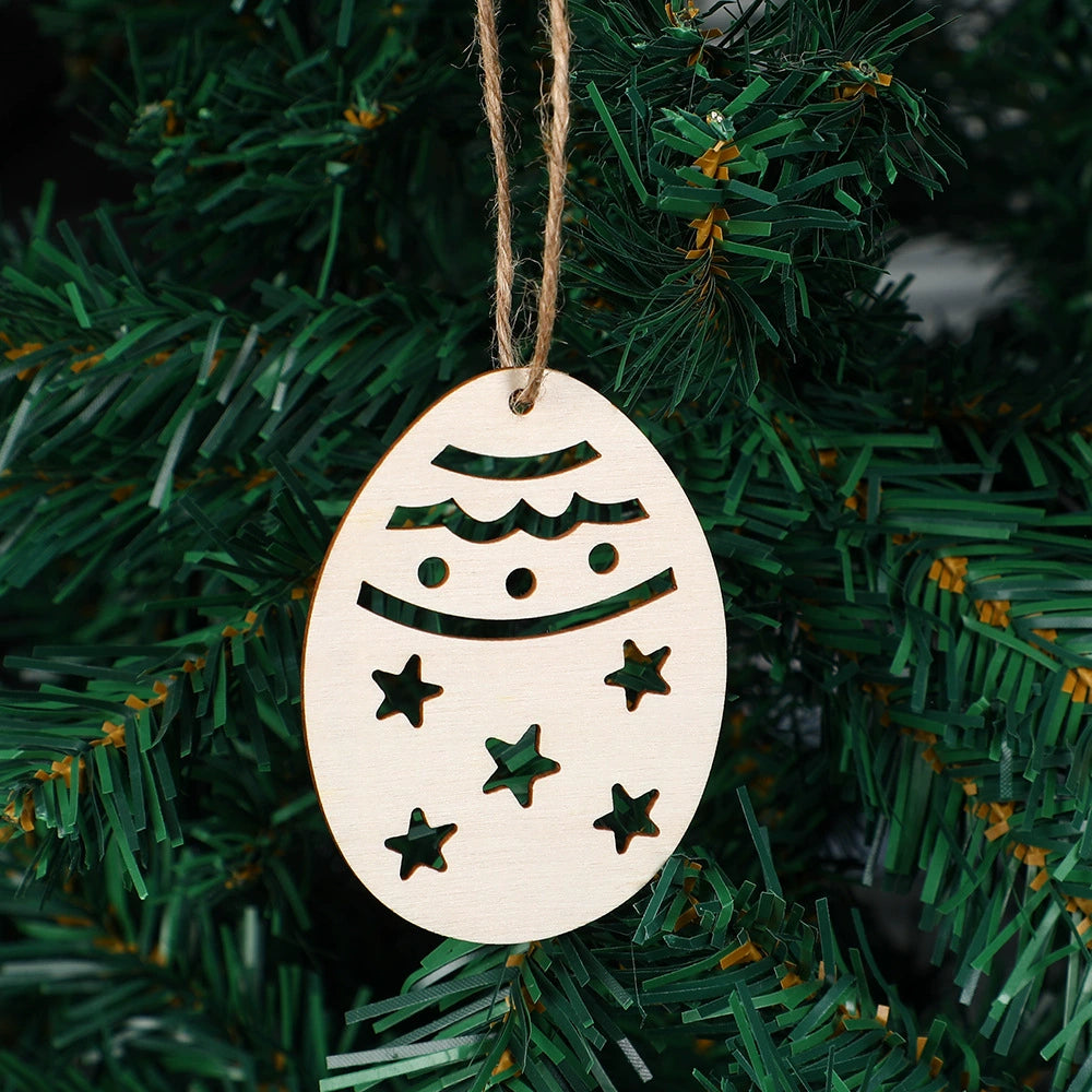 DIY Wooden Easter Egg Ornaments