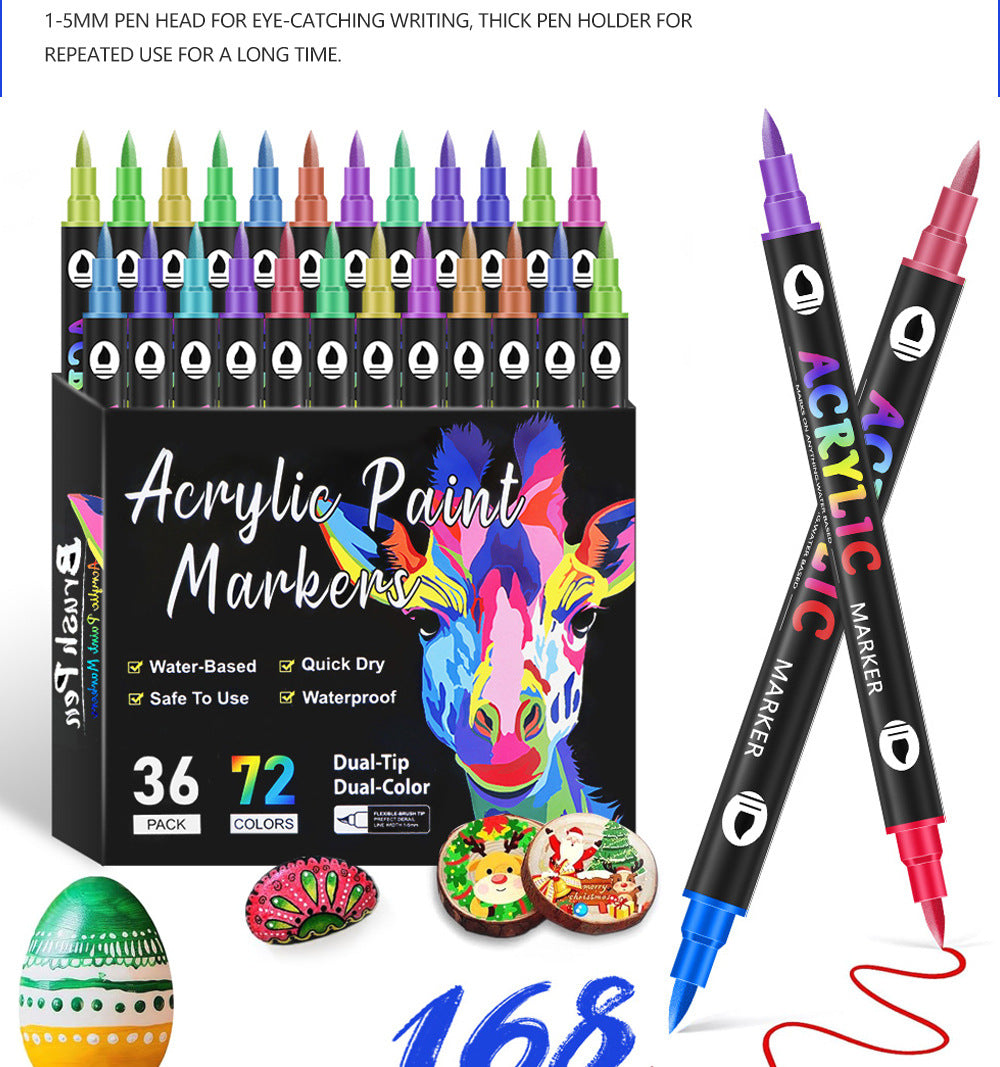 Double-Ended Acrylic Paint Markers