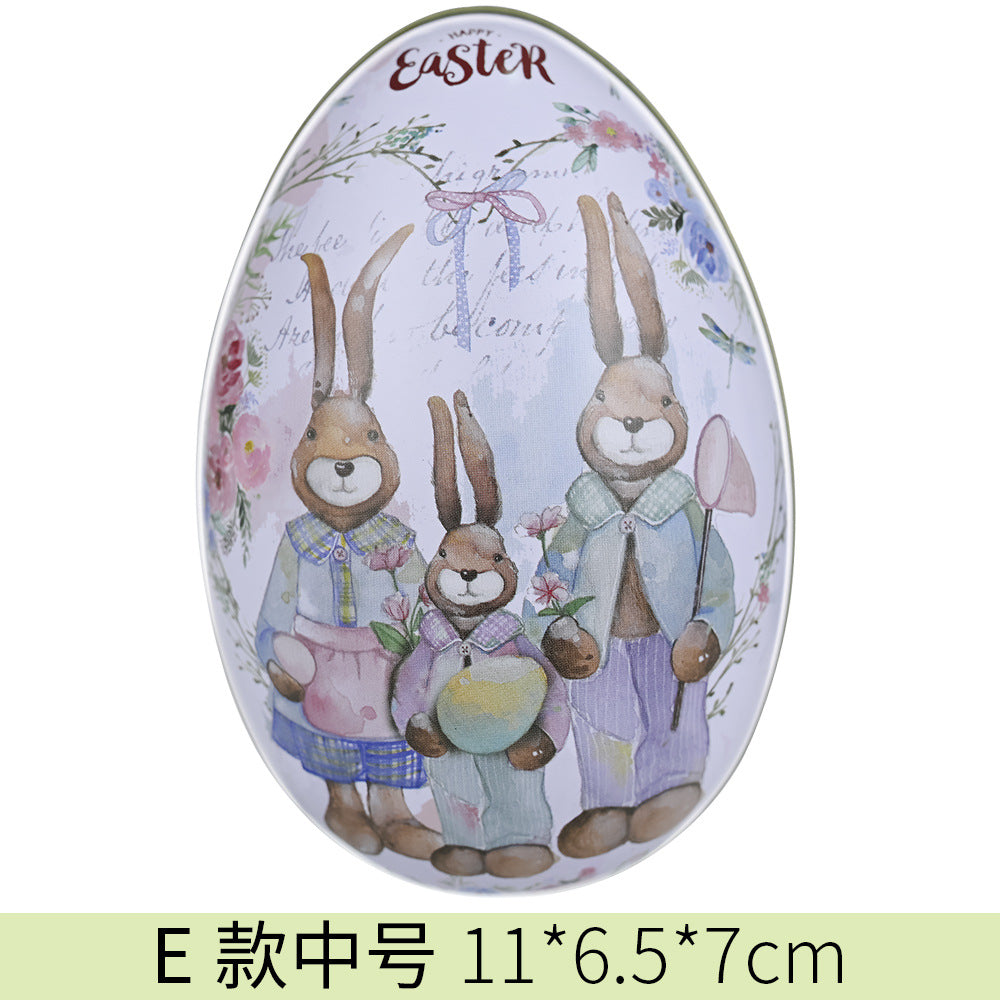 Easter Bunny Egg Tin – Fillable Treat & Gift Box