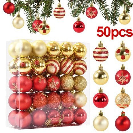 50-Piece Christmas Ball Ornament Set