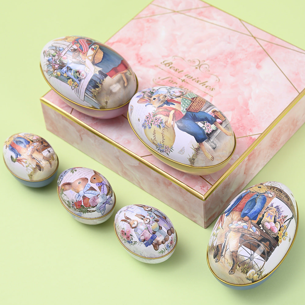 Easter Bunny Egg Tin – Fillable Treat & Gift Box