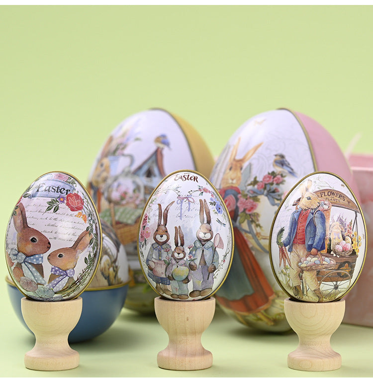 Easter Bunny Egg Tin – Fillable Treat & Gift Box