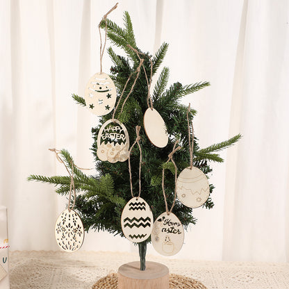 DIY Wooden Easter Egg Ornaments