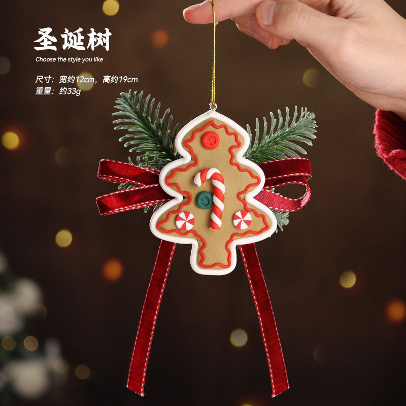3D Christmas Tree Ornament with Ribbon & Bell