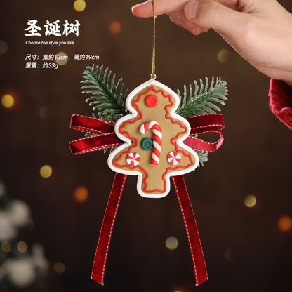 3D Christmas Tree Ornament with Ribbon & Bell