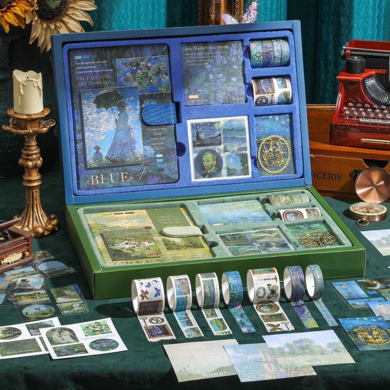 Vintage Art Scrapbook Journal Kit Gift Box