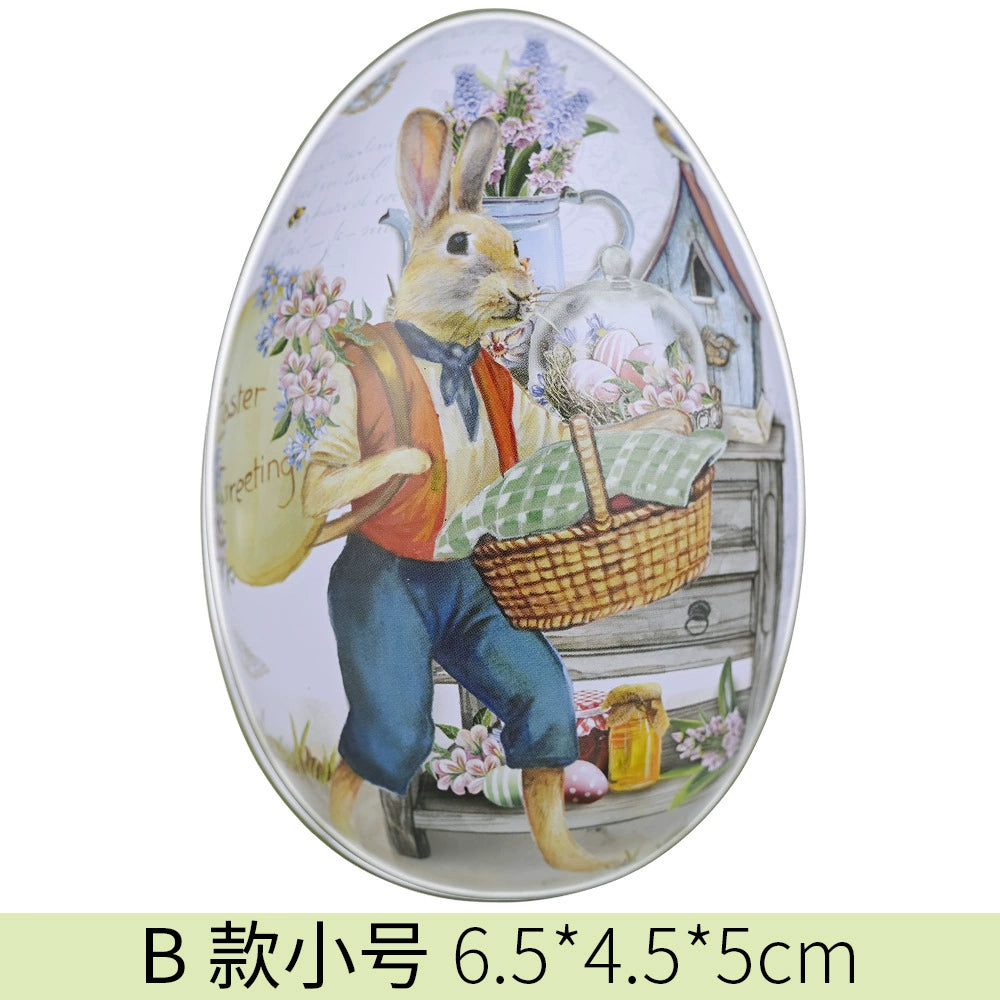 Easter Bunny Egg Tin – Fillable Treat & Gift Box