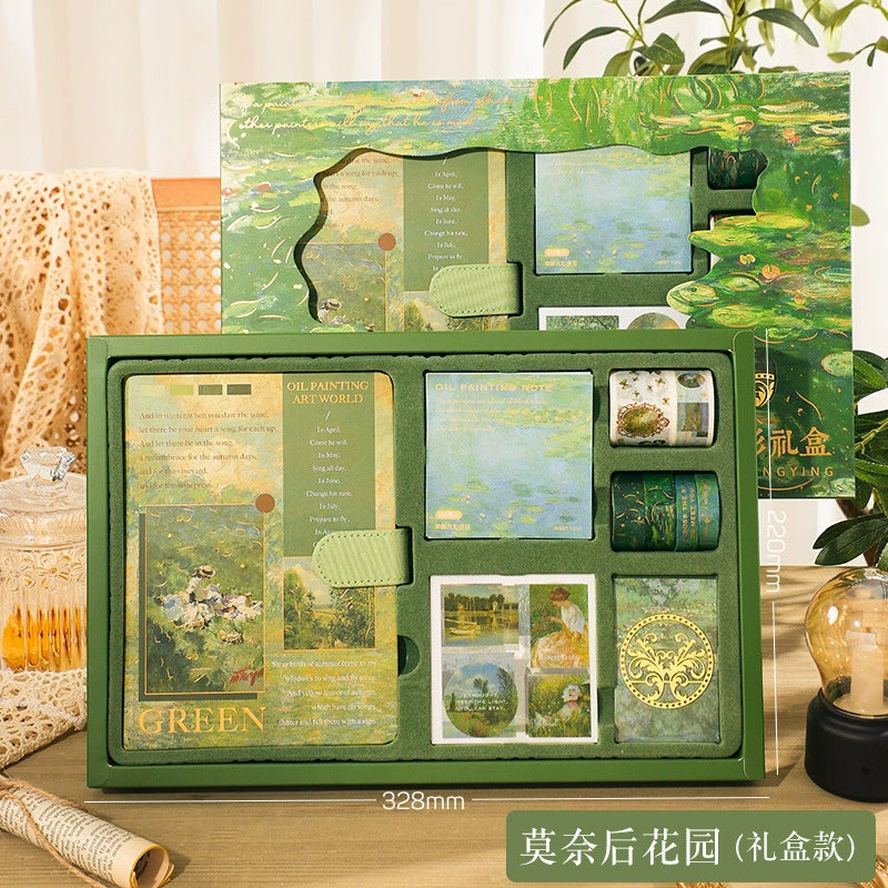 Vintage Art Scrapbook Journal Kit Gift Box