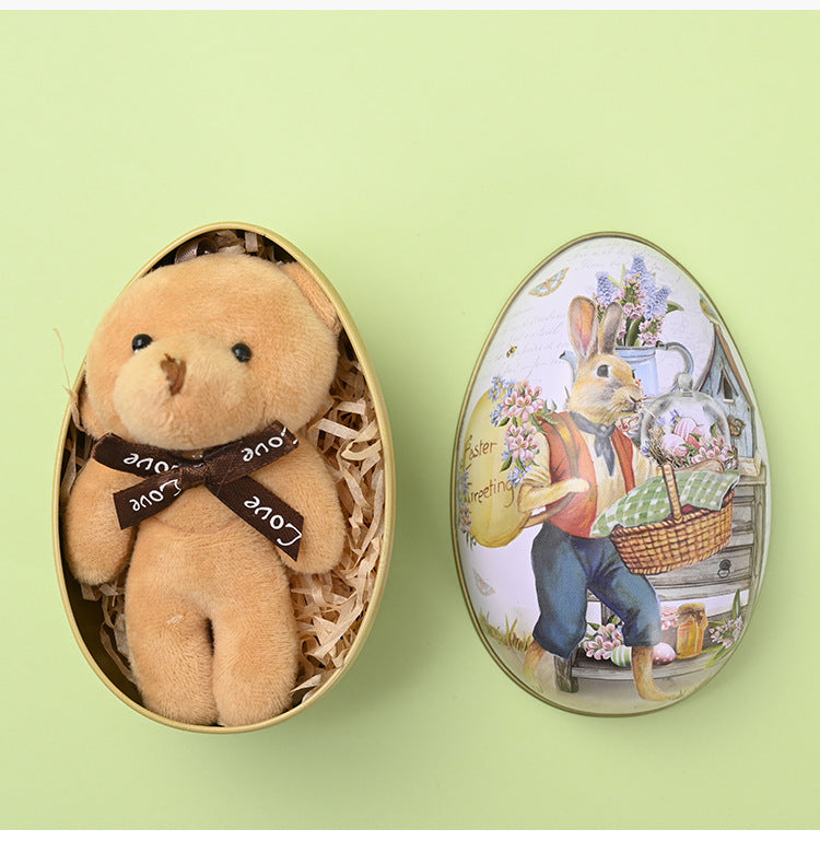 Easter Bunny Egg Tin – Fillable Treat & Gift Box