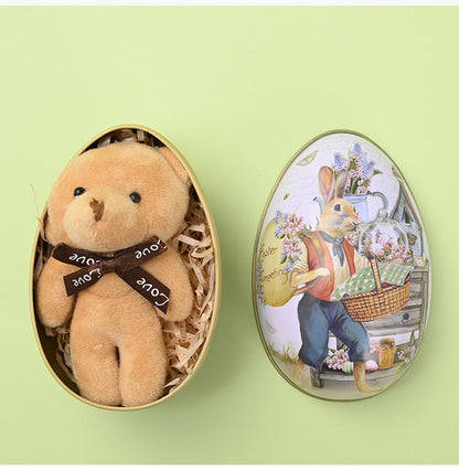 Easter Bunny Egg Tin – Fillable Treat & Gift Box