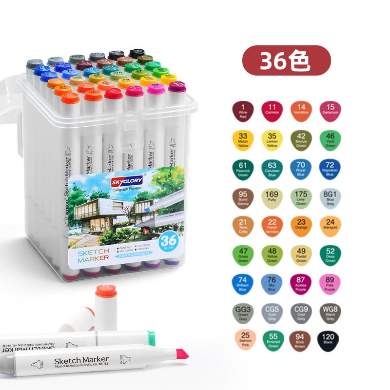 Dual Tip Alcohol Markers Set
