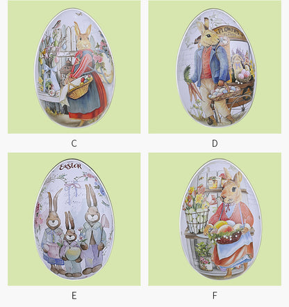 Easter Bunny Egg Tin – Fillable Treat & Gift Box