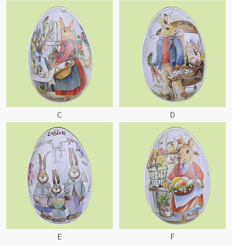 Easter Bunny Egg Tin – Fillable Treat & Gift Box