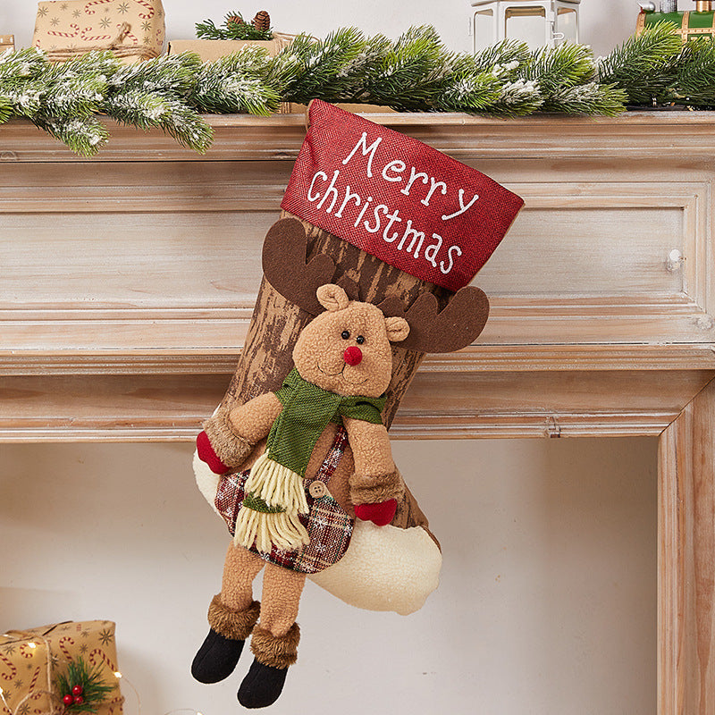 Christmas Hanging Stocking Gift Bag