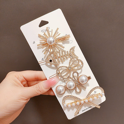 Rhinestone Hair Clip Set